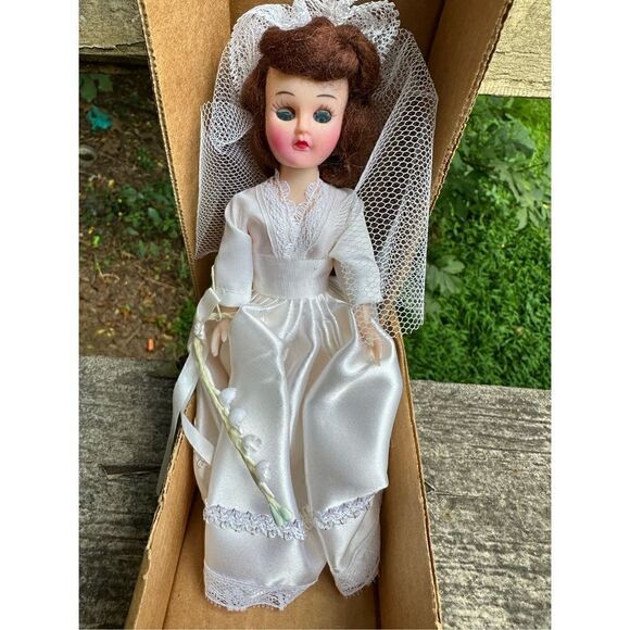 Blue Bonnet American Bride Doll Margarine Premium American Heritage Blue Eyes 8” - Picture 2 of 8